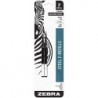 Zebra F-301 Druckkugelschreiber aus Edelstahl, feine Spitze, 0,7 mm, schwarze Tinte, 4er-Paket mit 0,7 mm, feine Spitze, schwarz, 4er-Pack, 8 Minen