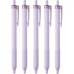 Tombow Permanent-Kugelschreiber, Monograph Light, 0,5 mm, schwarze Tinte, Smoky Purple Axis, 5er-Pack, BC-MGLE95-5P