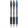 Pilot G2 Premium Gel-Tintenroller, einziehbar, extrafeine Spitze (0,5 mm), schwarze/blaue Tinte, 3er-Pack; nachfüllbar und Premium-Komfortgriff, Paket mit wiederverwendbarer Plastikhülle