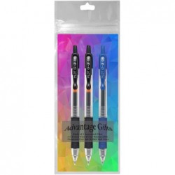 Pilot G2 Premium Gel-Tintenroller, einziehbar, extrafeine Spitze (0,5 mm), schwarze/blaue Tinte, 3er-Pack; nachfüllbar und Premium-Komfortgriff, Paket mit wiederverwendbarer Plastikhülle