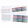 Pilot Precise V5 Stick Rolling Ball Pens, extra feine Spitze (0,5 mm), verschiedene Farben, schwarze/blaue/rote Tinte, 3er-Pack; Paket mit wiederverwendbarer Plastikhülle