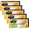 BIC Round Stic Kugelschreiber, mittlere Spitze, 1,0 mm, schwarze Tinte, 60er-Pack (GSM11BK)