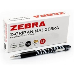 ZEBRA Kugelschreiber „Black Ink Z-Grip Animal Zebra“