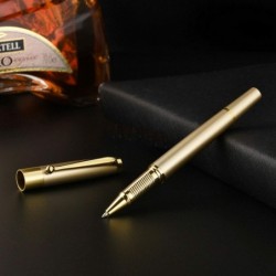 SHAKLAK 1314 Stift mit kostenloser Gravur – kostenlose personalisierte Anpassung, Tintenroller, Kugelschreiber, Kugelschreiber, Stift mit mittlerer Mine und schwarzer Tinte, individuelle Geschenke für Männer, Frauen, edle Geschenkbox (Gold Style2)