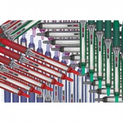 Pilot Precise V5 RT Druckkugelschreiber, extrafeine Spitze (0,5 mm), schwarze Tinte, 3er-Pack, hochwertiger Komfortgriff, Paket mit wiederverwendbarer Plastikhülle