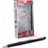 Pentel Glidewrite Signature Kugelschreiber, schwarzer Schaft, (1,0 mm) mittlere Linie, violette Tinte, 12 Stifte (BX930A-V)