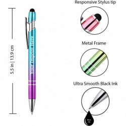 ExpressPen™ Personalisierte Stifte mit Stylus – Metall-Ombre-Design – Individuell bedruckte Namensstifte mit schwarzer Tinte, individuell angepasst und mit Logo oder Nachricht bedruckt, 12 Stück/Packung (sortiert)