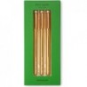 Kate Spade New York Stifte mit feiner Spitze, 3 Stifte mit schwarzer Tinte, Stifte mit feiner Spitze zum Notieren, Gold