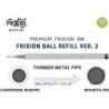 Pilot FriXion Ball Refill Ver. 2, Premium FriXion Gel-Tinten-Minen mit Zonentechnologie, feine Spitze 0,5 mm, schwarze Tinte, 6er-Pack (LFBKRF50EF-2B 2er-Pack x 3)