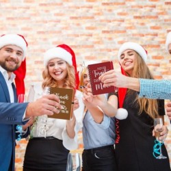 20 Stück/10er-Set Weihnachtsgeschenke als Anerkennung für Mitarbeiter, A6 Kraft-Notizbücher und motivierende Kugelschreiber, To-Do-Liste, Notizblöcke, inspirierende Notizblöcke (fröhliche Farben)