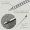 Bolt Action Pen - Fidget Pen mit Bolt - EDC-Stift - Schwarze Stifttinte - Robuster Metallstift - Schicker Stift für den täglichen Gebrauch - Sanfte Kugelschreiber-Aktion