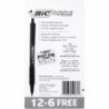 BIC Soft Feel Soft Touch Comfort Kugelschreiber mit schwarzer Tinte 12+6