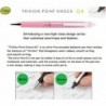 Pilot Japan Frixion Point Knock Design Series 6er-Pack mit Kanji LOVE-Aufklebern, schwarze Linie, Rotguss, Pink, Frostgrün, modernes Holz, 5,59 x 0,41 0,39 Zoll