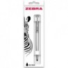 Zebra Pen 901 Druckkugelschreiber, mittlere Spitze, 1,0 mm Feder, schwarze Tinte, Silber, Schwarz, Grau und Dunkelblau, 4er-Pack