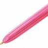 BIC 4 Colours Shine Kugelschreiber – Schachtel mit 12 Stück – Gehäuse in Metallic-Pink mit 4 Tintenfarben (Blau, Schwarz, Rot, Grün)