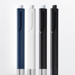 Lamy noto 283 - Schlichter Kugelschreiber aus Kunststoff schwarz/silber mit Dreikantkorpus und Druckmechanik, inkl. Großraummine M 16, Strichbreite M in schwarz