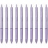 Pilot Acroball Druckkugelschreiber, 0,5 mm feine Spitze, schwarze Tinte auf Ölbasis, violettes Gehäuse mit Elastomer-Griff, BAB-15-PUB, 10er-Pack