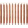 Pilot Acroball Druckkugelschreiber, 0,5 mm feine Spitze, schwarze Tinte auf Ölbasis, korallenoranger Korpus mit Elastomer-Griff, BAB-15-COB, 10er-Pack