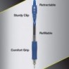 PILOT G2 Stifte 0,5 mm – 10er-Pack (5 schwarze und 5 blaue Stifte) Premium-Geltintenstifte, extra feine Spitze, 0,5 Stifte, nachfüllbar und mit einziehbarem Rolling Ball