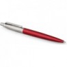 Parker Jotter Kugelschreiber, Kensington Red, mittlere Spitze, blaue Tinte, Geschenkbox