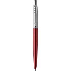 Parker Jotter Kugelschreiber, Kensington Red, mittlere Spitze, blaue Tinte, Geschenkbox