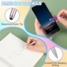 Qilery 30 Stück Perlenstifte mit Stylus-Spitzen, Kunststoffperlen-DIY-Stylus 2-in-1, multifunktionaler Stylus für Gummi-Touchscreen, Handschrift-Kugelschreiber, 1,0 mm, schwarze Tinte, Bürobedarf (Regenbogen)