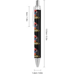 Kugelschreiber mit chilenischem Wappen-Aufdruck, einziehbarer Stift mit feiner Spitze und schwarzer Tinte, 0,5 mm, Bürobedarf für Damen und Herren