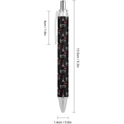 Eiffelturm-Paris-Druckkugelschreiber, 4er-Pack, ultrafeine Spitze 0,5 mm, schwarze Tinte, sanftes Schreiben, Bürobedarf, Tagebuchstift, Tintenroller für Frauen, Männer und Kinder