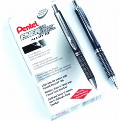 Pentel EnerGel Sterling Kugelschreiber, Schwarz, 12er-Pack