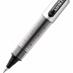 uni-ball 60126 Vision Rollerball-Stift, wasserfest, schwarze Tinte, feines Dutzend