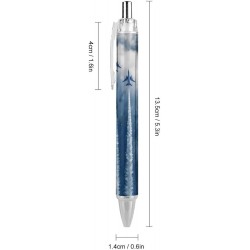 Kugelschreiber „Blue Angels in Action“ der US Navy, schwarze Tinte, Kugelschreiber, einziehbarer Journalstift, Arbeitsstift, Bürostifte für Männer und Frauen, 4 Stück