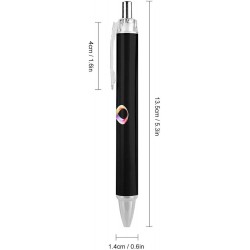 Kugelschreiber mit Unendlichkeitssymbol, Druckkugelschreiber, schwarze Tinte, Arbeitsstift, Rollkugelschreiber für Bürobedarf, 4 Stück