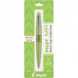 Pilot® MR Retro Pop Collection Premium-Kugelschreiber, mittlere Spitze, 1,0 mm, grüner Schaft, schwarze Tinte