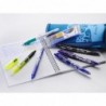 Pilot FriXion Clicker - radierbarer Tintenroller, 5er-Set (Blau, Schwarz, Pink, Hellblau, Lila)