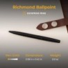 Dayspring Pens Richmond Kugelschreiber in Mattschwarz | Personalisierter Geschenkstift und Etui. Einzigartiges Geschenk mit eingraviertem Namen oder Geschenknachricht