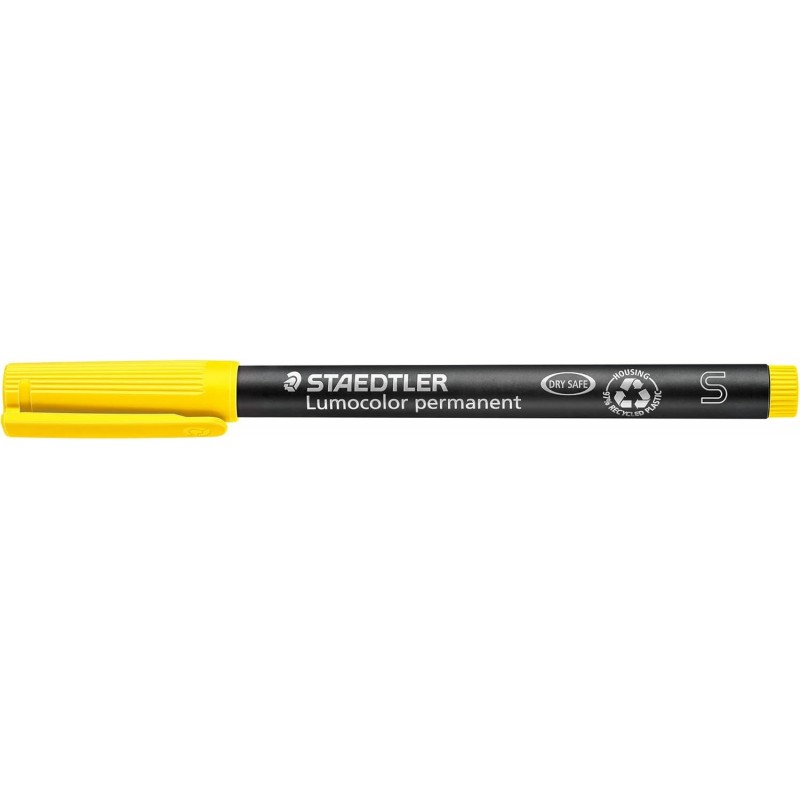 STAEDTLER 313-1 Lumocolor Universal Permanent Superfine Stifte, Gelb, 10 Stück