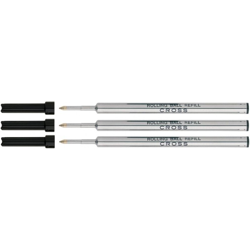 Cross Gel-Tinten-Rolling-Ball-Mine für Selectip Pen, Schwarz, 3 Stück