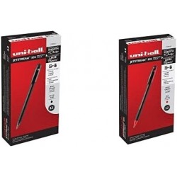 uni-ball Jetstream 101 Kugelschreiber, mittlere Spitze, 1,0 mm, Schwarz, 12er-Pack Jetstream 101 Kugelschreiber, mittlere Spitze, 1,0 mm, Rot, 12er-Pack