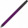 TUL® Fine Writing Gelschreiber mit Druckfunktion und massivem Metallschaft, mit 2 Minen, mittlere Spitze, 0,7 mm, violetter Schaft, violette/schwarze/blaue Tinte