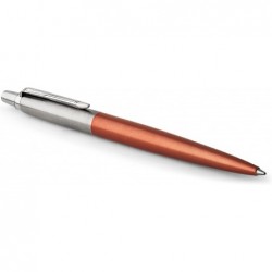 Parker 1953189 Jotter Kugelschreiber, Chelsea Orange mit mittlerer Spitze, blaue Tinte, Geschenkbox