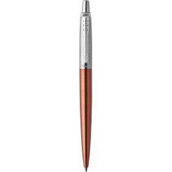 Parker 1953189 Jotter Kugelschreiber, Chelsea Orange mit mittlerer Spitze, blaue Tinte, Geschenkbox