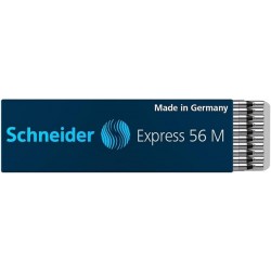 Schneider Express 56 Mine für Kugelschreiber, dokumentenecht, M, schwarz, mit Edelstahlspitze, 20 Stück