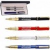 Generischer personalisierter Kugelschreiber mit Geschenkbox, schwarze Tinte, Lasergravur, personalisierter Stift, Metall-Kugelschreiber 0,5 mm, Stift mit individuellem Namen (4 Stück (1er-Pack), mehrfarbig)