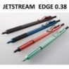 amazdone uni Jetstream EDGE 0,38 Kugelschreiber auf Ölbasis, schwarz-rotes Gehäuse (SXN100338BK15) + Jetstream EDGE 0,38 mm Kugelschreibermine auf Ölbasis (SXR-203-38 Schwarz), 5er-Set Haftnotizen, Vorteilsset