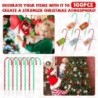 Cholemy 100 Sets Weihnachts-Zuckerstangen-Stifte mit Geschenkanhängern, roter und grüner Weihnachts-Kugelschreiber mit Regenschirm, lustige, süße Tintenstifte für Weihnachtsfeiern, Schule, Büro, Kindergeschenke