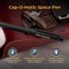 Personalisierter Fisher Cap-O-Matic Space Pen – Nicht reflektierender, mattschwarzer Kugelschreiber mit individueller Messinggravur, mittlere Schreibspitze, schwarze Tinte, unter Druck für extreme Bedingungen – Ideales Geschenk für taktische Berufe