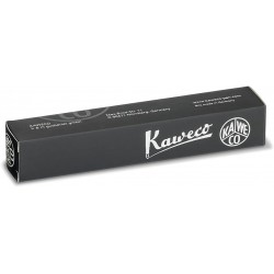 Kaweco CLASSIC SPORT Füllhalter schwarz mit 23 Karat vergoldeter Stahlfeder und Iridiumspitze für Tintenpatronen I Sport Füllhalter 13cm I Feder: F (Fein)