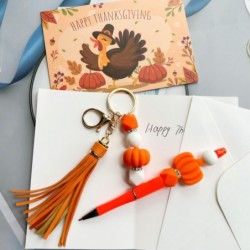 Perlenstifte, Perlenstifte in großen Mengen mit Perlen in verschiedenen Farben, DIY-Stiftebauset, Kugelschreiber, schwarze Tinte, für Studentinnen, Büro, Schule (Thanksgiving)