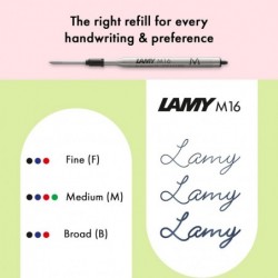 Lamy AL-star turmaline – Kugelschreiber mit transparentem, ergonomischem Griffstück und Strichstärke M – leichtes Aluminiumgehäuse – inklusive Großraummine M 16 in Schwarz