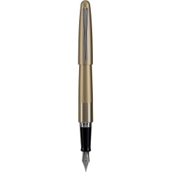 PILOT Metropolitan Collection Füllfederhalter, goldener Schaft, Zickzack-Design, mittlere Feder, schwarze Tinte (91103)